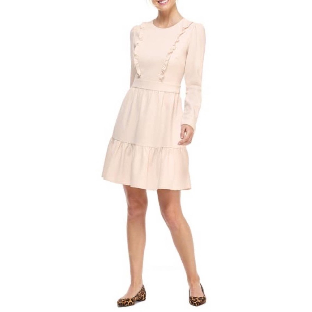 Gal Meets Glam 10 Hayley Ruffle Long Sleeve Dress - Picture 6 of 16